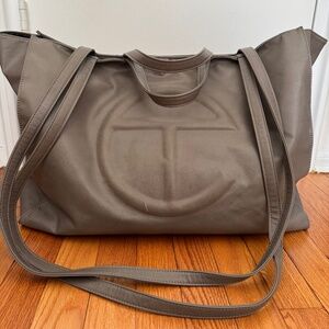 Large Telfar Shopper / Tote in Gray